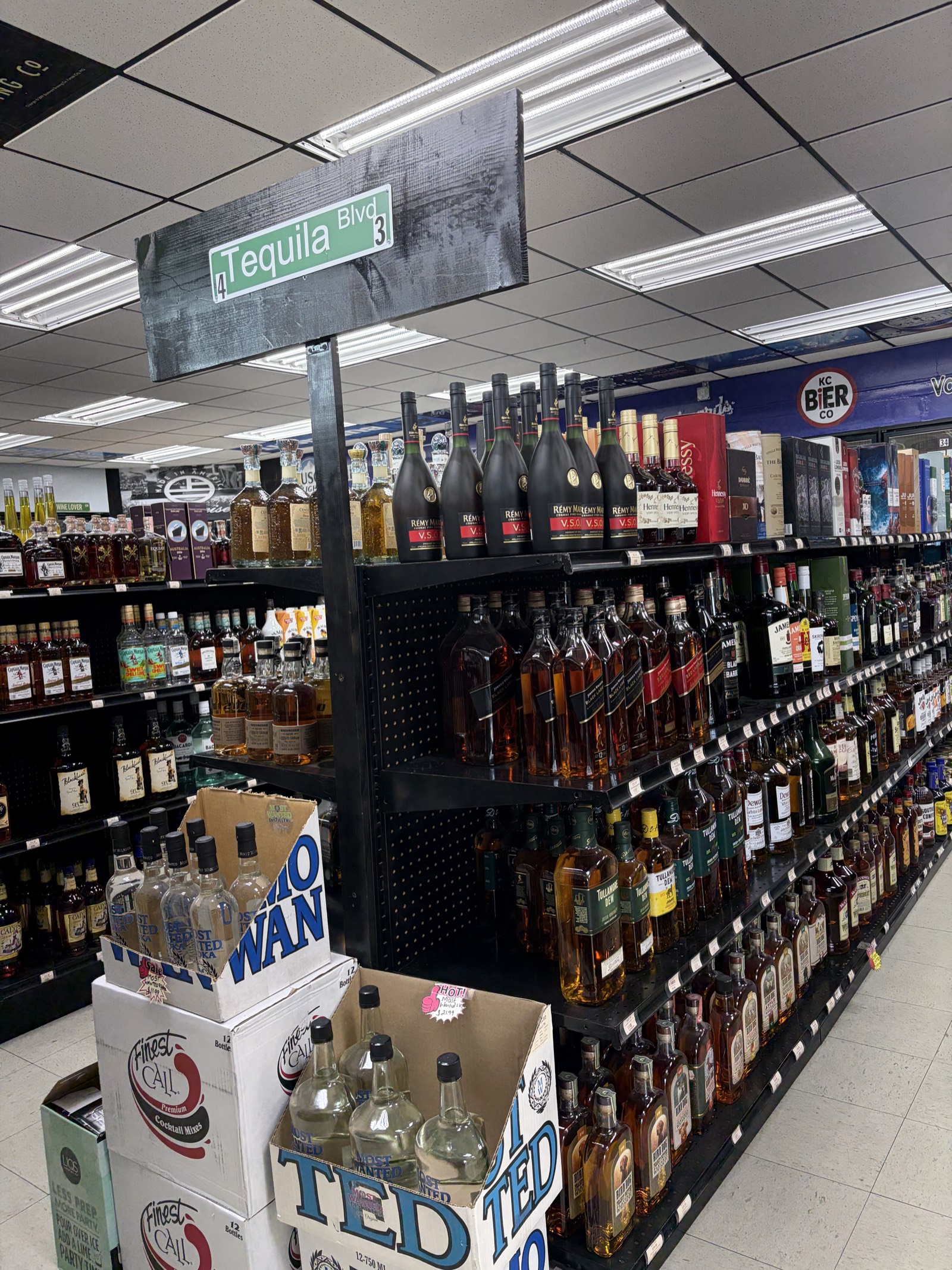 Tequila Blvd aisle