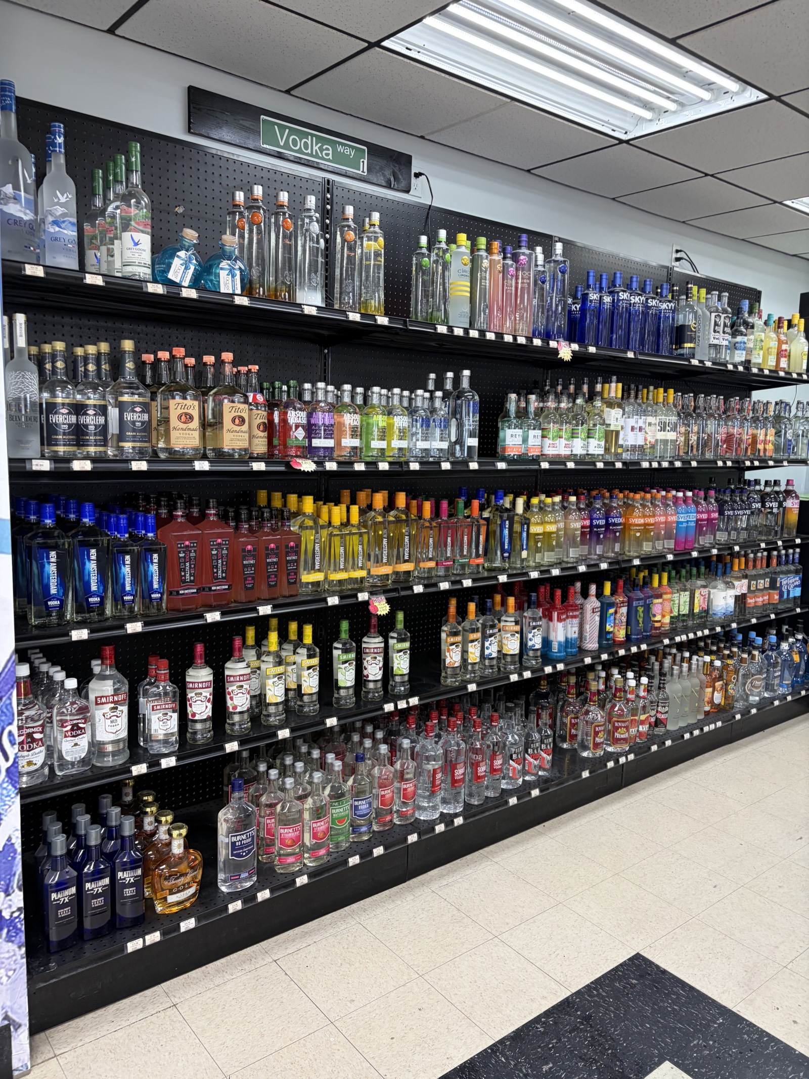 Vodka Way aisle